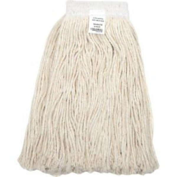 Nexstep Commercial Products Global Industrial„¢ 24 oz. Cotton Cut-End Mop Head, 4Ply, Wide Band 97724V-WB-PL
